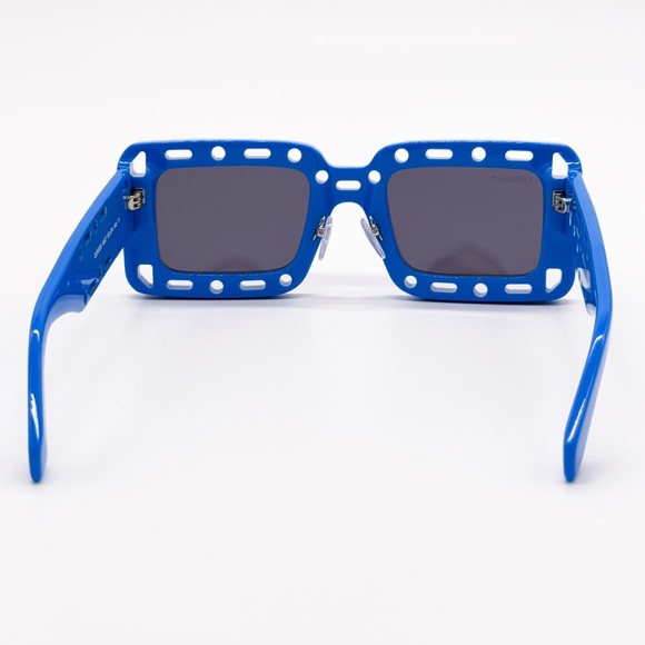 NEW OFF-WHITE ATLANTIC 507 BLUE SUNGLASSES SQUARE OERI025 4507 - Picture 7 of 11